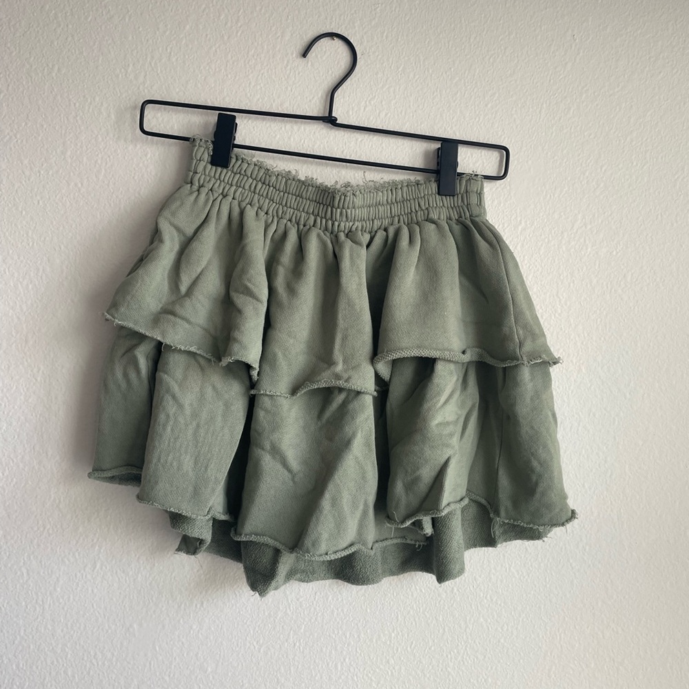 Aerie Olive Green Mini Skirt